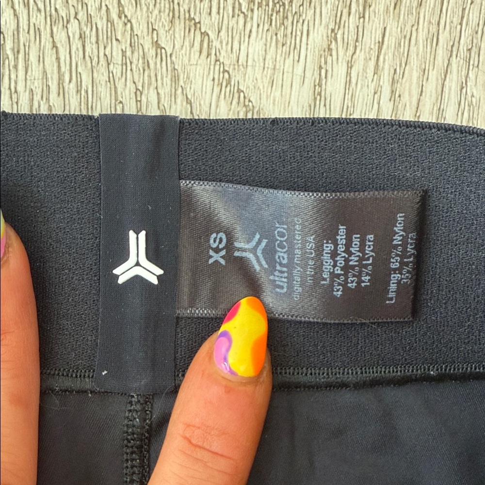 Ultracor Leggings in Black and pink Gradient - Picture 2 of 9